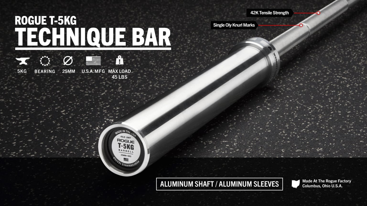 Rogue T 5KG Technique Bar Rogue Fitness